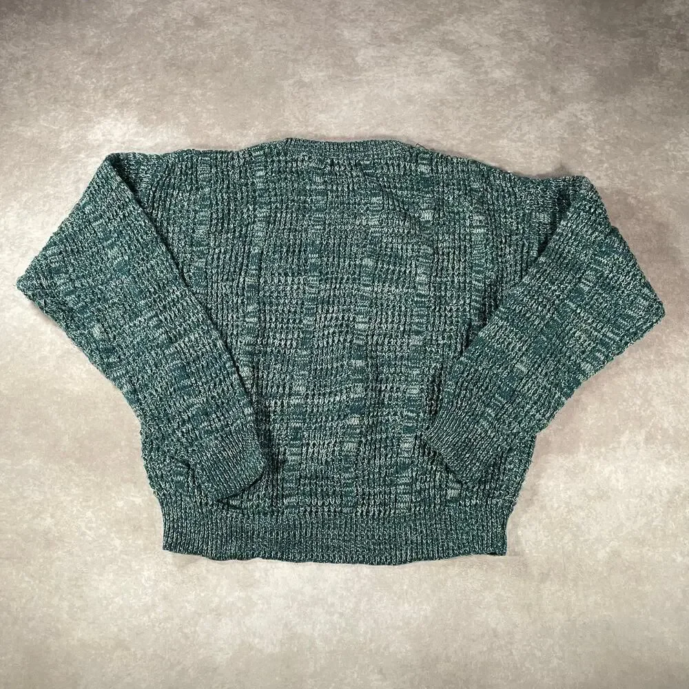 80’s Saturday Green Cozy Knit Sweater